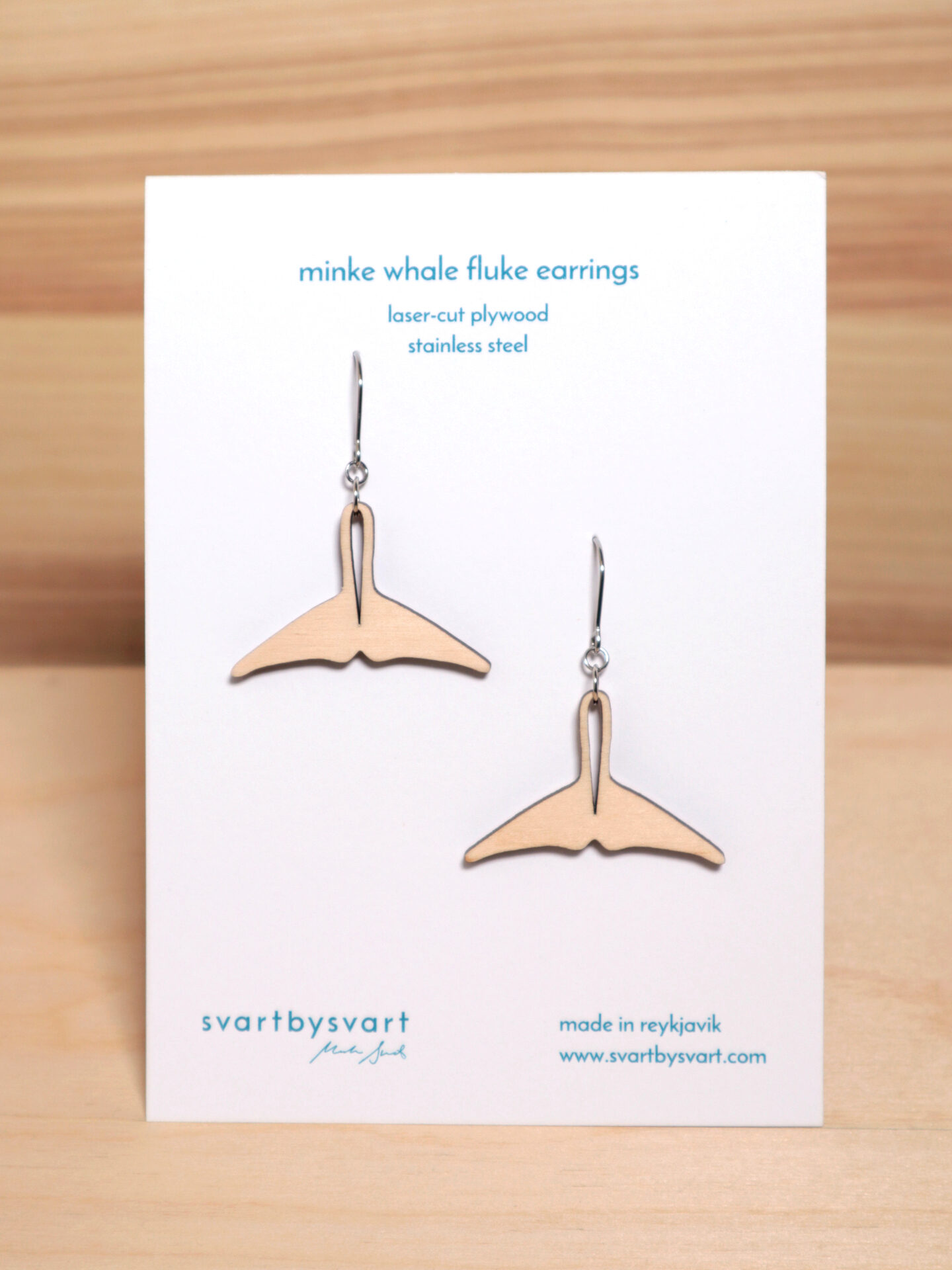 Minke Whale Fluke Earrings